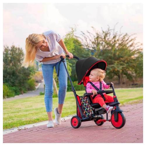 תלת אופן מתקפל סופר קומפקטי 6 ב 1 דגם STR3 - צבעוני