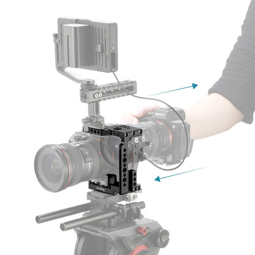 2098 SmallRig מסגרת/תושבת מצלמה חצויה עבור SONY A7R III/A7 III/A7 II/A7R II/A7S II  .