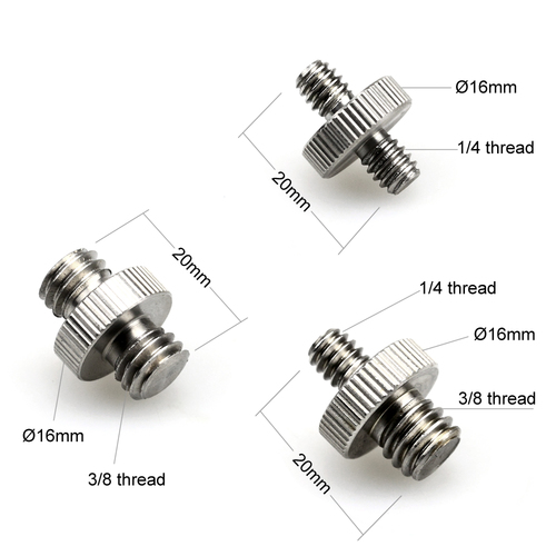 SmallRig 1262 חבילת ממירים לברגים ראש כפול 3 גדלים.