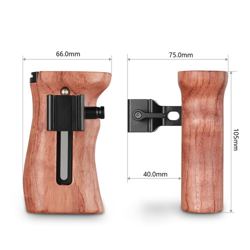 SmallRig2187 ידית אחיזה חיבור NATO מעץ .