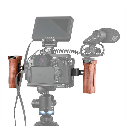 SmallRig2187 ידית אחיזה חיבור NATO מעץ .