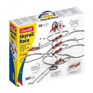 רכבת הרים מכוניות מרוץ 187 חלקים Quercetti Skyrail Race 