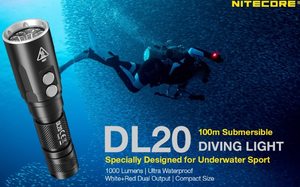 פנס צלילה מקצועי Nitecore DL20