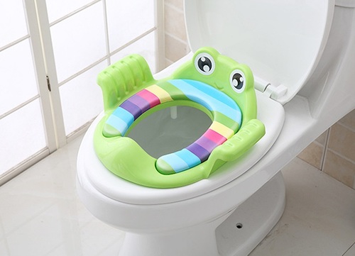 מקטין אסלה מרופד עם מנגנון כיוונון ליציבות מקסימאלית - ירוק