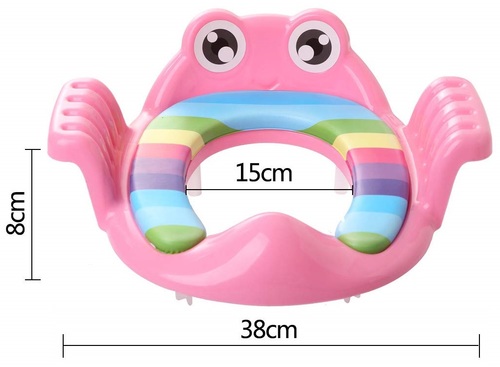 מקטין אסלה מרופד עם מנגנון כיוונון ליציבות מקסימאלית - ירוק