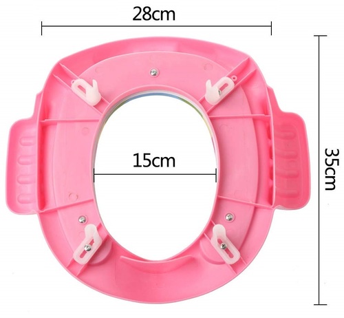 מקטין אסלה מרופד עם מנגנון כיוונון ליציבות מקסימאלית - תכלת