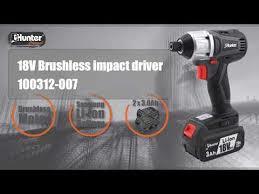 מברגת אימפקט ליתיום HUNTER BRUSHLESS 100312-007 18V