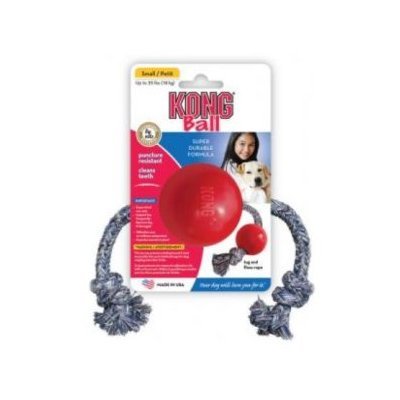 קונג בול - KONG BALL עם חבל לכלב