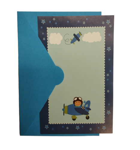 הזמנות ליום הולדת (מכתביות) דגם מטוסים 10 יחידות