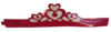 כתרים וורודים מקרטון 20 יחידות