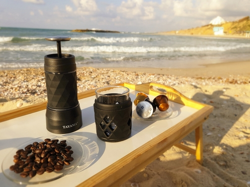 מכונת אספרסו ניידת לקפסולות ולקפה טחון 