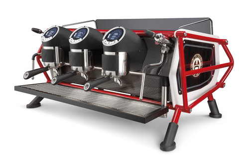 מכונת קפה מקצועית Sanremo - Cafe' Racer שחור ואדום