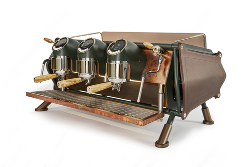מכונת קפה מקצועית Sanremo - Cafe' Racer עור וצבע ירוק