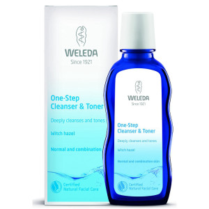 חלב ומי פנים במוצר אחד 100 מ"ל וולדה One Step Cleanser & Toner 100ml Weleda