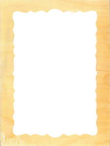 מסגרת עץ מלבנית עיטור פנימי