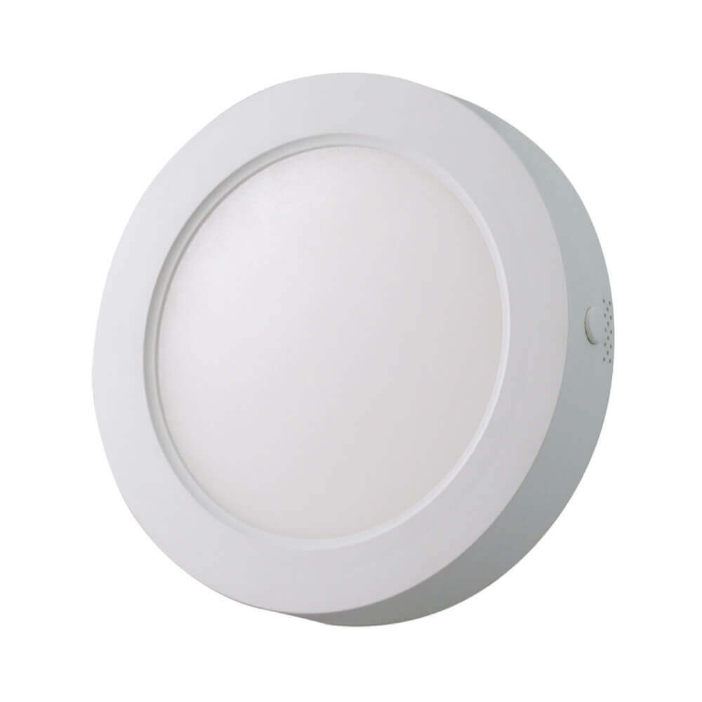 גוף תאורה פאנל לד צמוד אינטגרלי עגול 6" 12W  אור חם ניסקו 