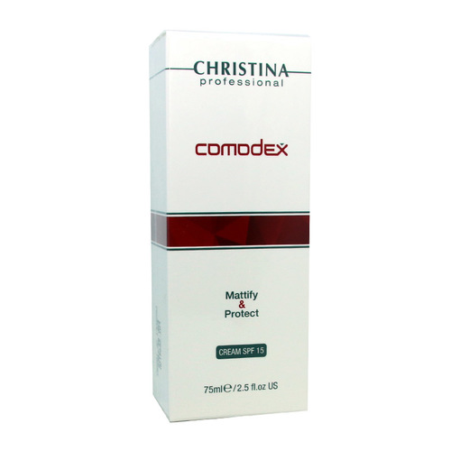 קרם יום במרקם קליל Mattify&Protect Cream SPF 15 סדרת קומודקס כריסטינה - 75 מ