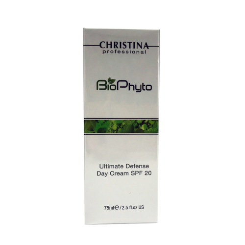 קרם יום עם הגנה מהשמש Ultimate defence day cream spf 20 סדרת ביו פיטו כריסטינה - 75 מ