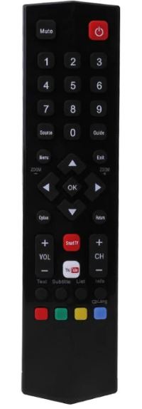 שלט תואם לטלויזיה חכמה טיסיאל TCL SMART TV 