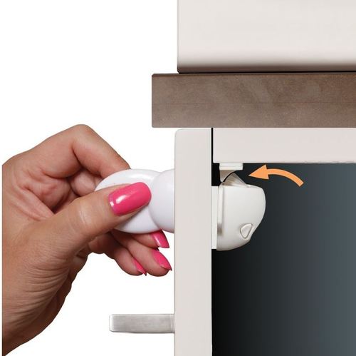 F856 - מג לוק 'ללא קדיחה' 2 מנעולים + מפתח