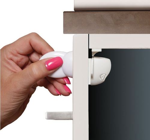 F856 - מג לוק 'ללא קדיחה' 2 מנעולים + מפתח