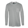 חולצת T-Shirt שרוול ארוך + כיס בצבע אפור