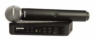 סט אלחוטי מיקרופון ידני SHURE BLX SM58