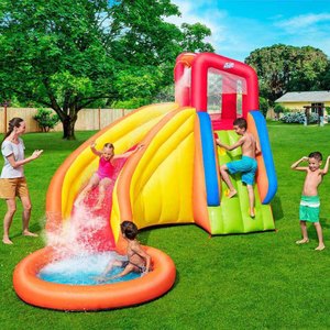 פארק מים מתנפח ביתי עם מגלשה וקיר טיפוס BESTWAY SPLASH TOWER 53347