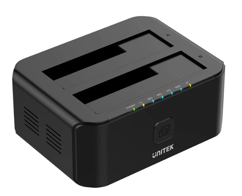 תחנת עגינה ומשכפל 2 דיסקים קשיחים UNITEK USB3.0 TO Dual SATA 6G Docking Station Y-3032