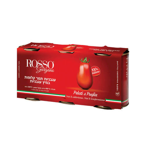 עגבניות תמר קלופות שלשיה 400X3 גרם בל Peeled Tamar Tomatos 3X400 gr Bell