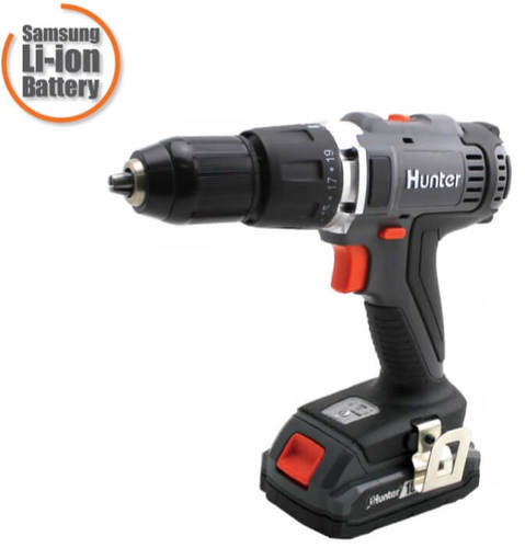 מקדחה מברגה רוטטת ליתיום 1.5A 18V HUNTER