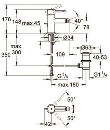 ברז בידה סדרת אסנס   32935001 GROHE