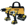 סט 10.8V אימפקט ומקדחה DCK211C2 תוצרת DEWALT