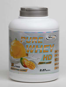 פיור וואי HD פרימיום מנגו 2.3 ק"ג Pure Whey HD Premium Mango 2.3 kg Powertech Nutrition