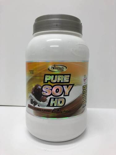 אבקת חלבון סויה PURE SOY HD שוקו 700 גרם פאוורטק Pure Soy Protein Chocolate Ice Cream SOY HD 700 gr Powertech Nutrition