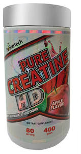 פיור HD קריאטין טעם תפוח 400 גרם פאוורטק Pure HD Creatine Apple Flavored 400 gr Powertech Nutrition