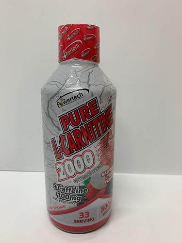 Powertech Nutrition | פיור אל קרניטין 2000 טעם ליצ'י פטל + קופאין 500 מ