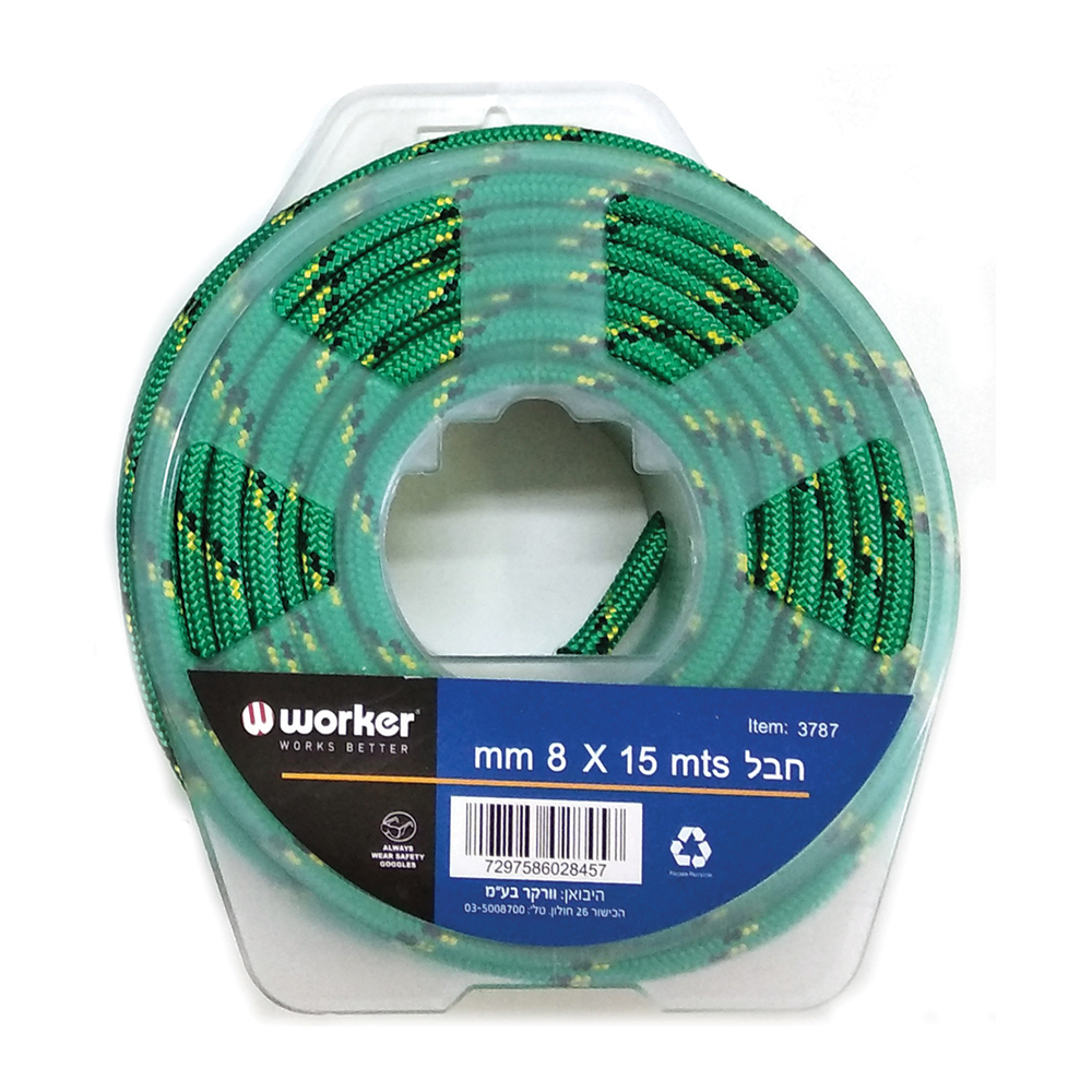 חבל 8mm X 15 mts