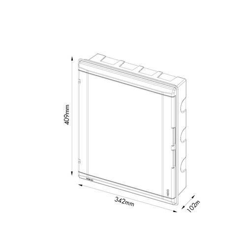לוח חשמל על הטיח 24 מודול NISKOBOX