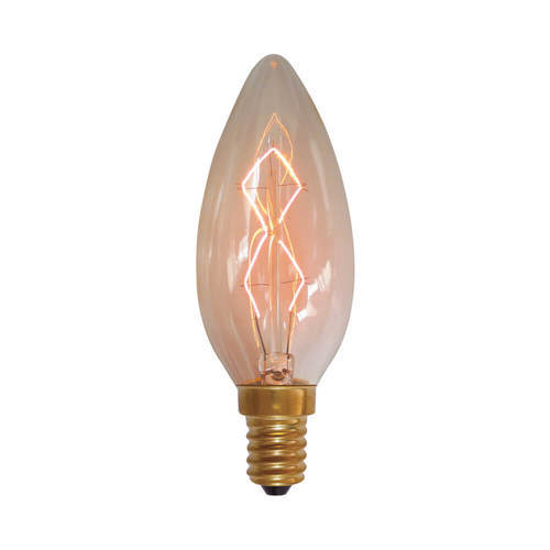נורת פחם נר 40W E14 תאורת אווירה חמה