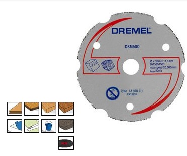 דרמל DSM500 - דיסק חיתוך וידיה רב שימושי קוטר 77 מ"מ ל-DSM20
