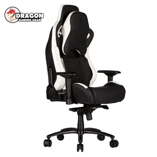 מושב גיימרים Dragon GT DLX Chair שחור/לבן