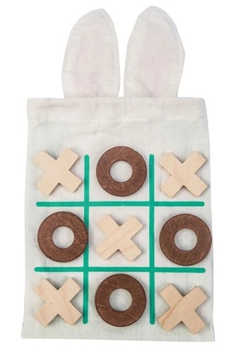 משחק איקס עיגול קלאסי + שקית בד רב פעמית