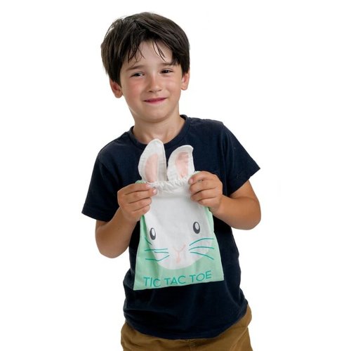 משחק איקס עיגול קלאסי + שקית בד רב פעמית