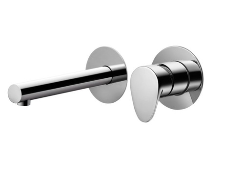 ברז קיר עם פיית רחצה ארוכה 305112 סדרת גל (WAVE) כרום חמת 