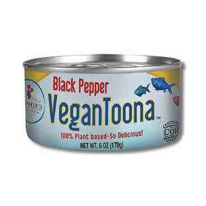 טונה טבעונית פלפל שחור 200 גרם סופיז קיטשן Vegan Toona Black Pepper 200 gr Sophie