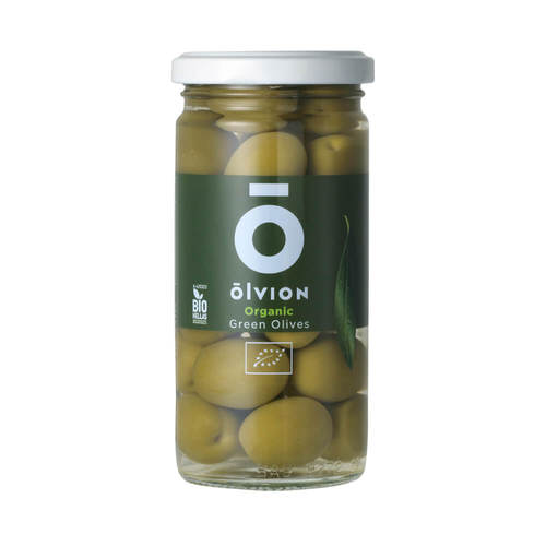זיתים ירוקים אורגניים 230 גרם אולביון Organic Green Olives 230 gr Olvion