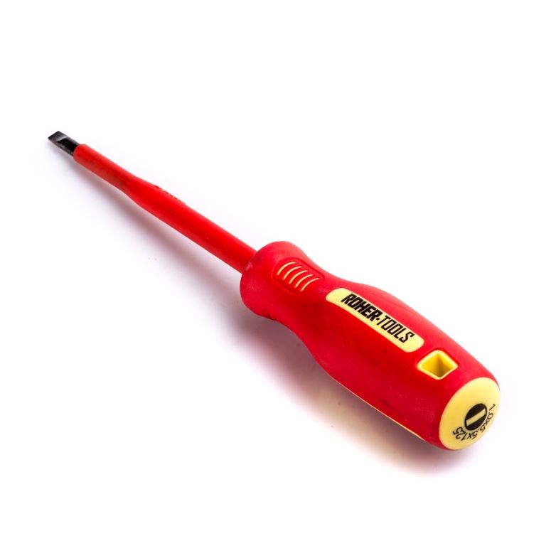 מברג מבודד VDE שטוח ROHER 1*5.5*125 mm