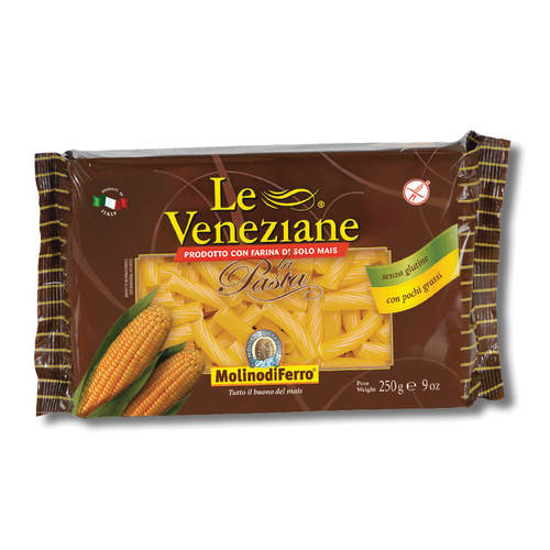 פסטה ריגטוני ללא גלוטן 250 גרם לה ונציאן Rigatoni Pasta 250 gr Le Veneziane