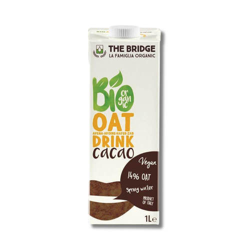 משקה שיבולת שועל - שוקו 1 ליטר דה ברידג' Oat Drink - Chocolate 1L The Bridge